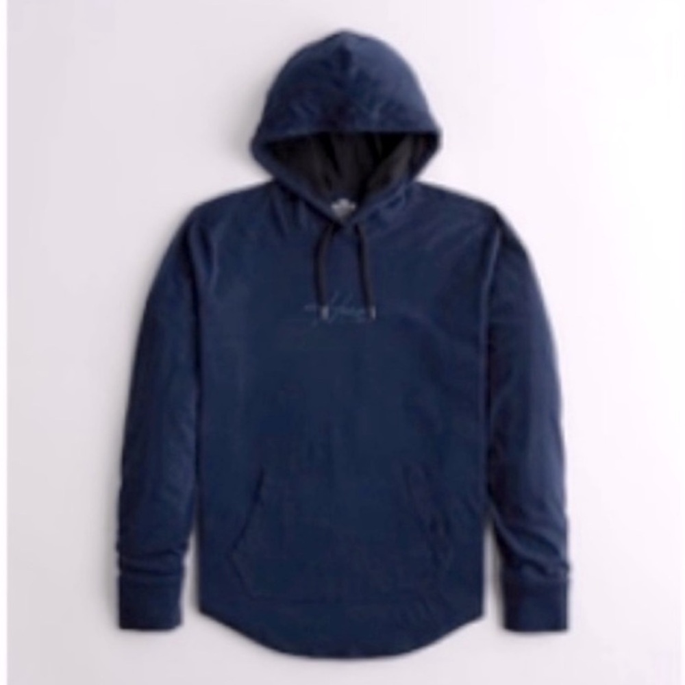Hollister Hooded Long Sleeve Logo T-shirt